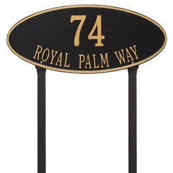 Personalized Madison Large Lawn Address Plaque - 2 Line