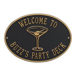 Personalized Martini Plaque