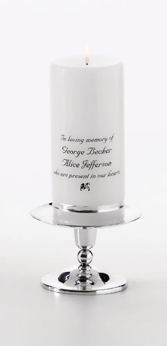 Personalized Memorial Candle Set
