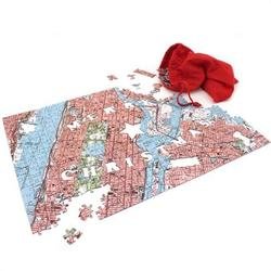 Personalized Merry Christmas Map Puzzle