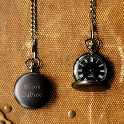 Personalized Midnight Pocket Watch