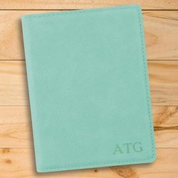 Personalized Mint Passport Holder