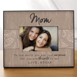 Personalized Mom Frame - The World to Me