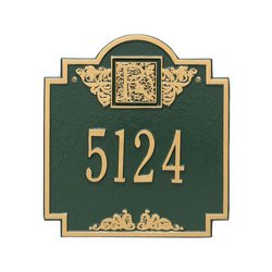 Personalized Monogram Address Plaque