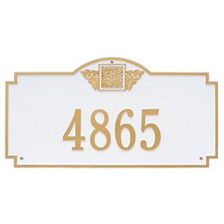 Personalized Monogram Large Address Plaque - 1 Line