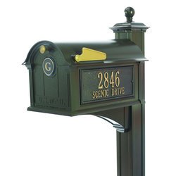 Personalized Monogram Mailbox Package - Post