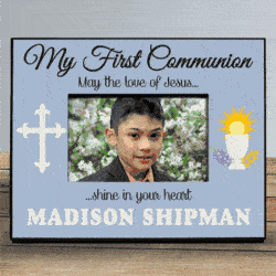 Personalized My First Communion Picture Frame