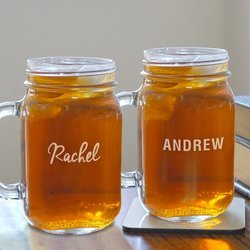 Personalized Name Mason Jar