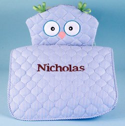 Personalized Owl Changing Pad - Baby Boy