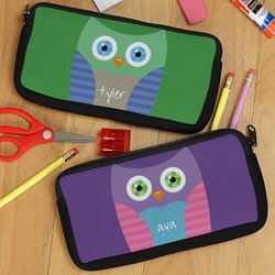 Personalized Owl Pencil Case