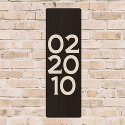 Personalized Painted Wood Date Board