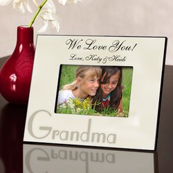 Personalized Parchment Photo Frame