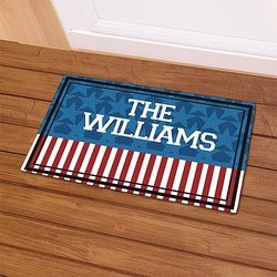 Personalized Patriotic Doormat