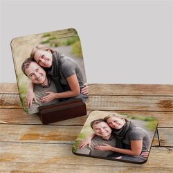 Personalized Photo Coaster Set