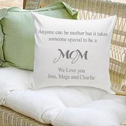 Personalized Pillow - Anyone Can Be a Mother Grey