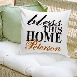 Personalized Pillow - Bless This Home