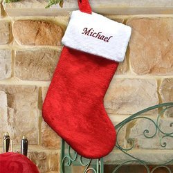 Personalized Plush Christmas Stocking
