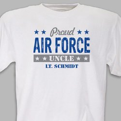 Personalized Proud Military T-shirt - Air Force