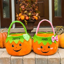 Personalized Pumpkin Trick or Treat Bag