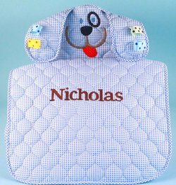 Personalized Puppy Changing Pad Baby Boy Gift