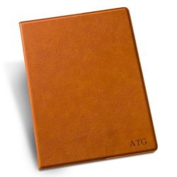 Personalized Rawhide Portfolio with Notepad