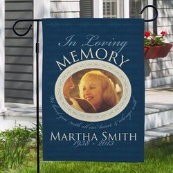 Personalized Rememberance Photo Garden Flag