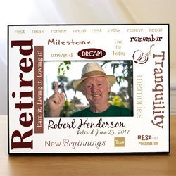Personalized Retirement Frame - Rest & Relaxation