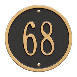 Personalized Round Home Address Plaque - 6"