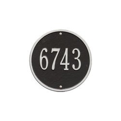 Personalized Round Home Address Plaque - 9"