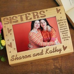 Personalized Sisters Photo Keepsake Box