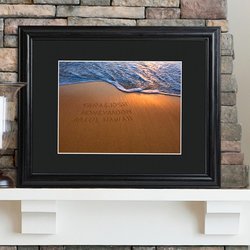 Personalized Sparkling Sands Print Frame