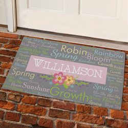 Personalized Spring Doormat