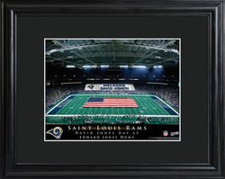 Personalized St. Louis Rams Stadium Print