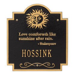 Personalized Sun Poem Wall Plaque