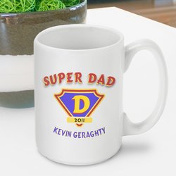 Personalized Super Dad Coffee Mug