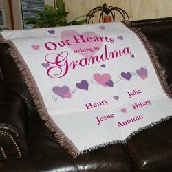 Personalized Throw for Grandma