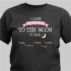 Personalized To the Moon T-shirt