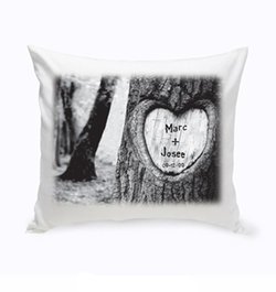 Personalized Tree of Love Throw Pillow