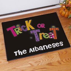 Personalized Trick or Treat Doormat - Small