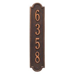 Personalized Vertical Address Plaque - 1 Line