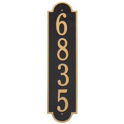 Personalized Vertical Large Address Plaque - 1 Line