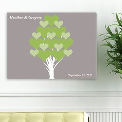 Personalized Wall Art - Blooming Hearts