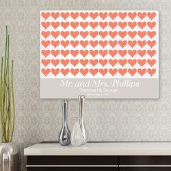Personalized Wall Art - For the Love of Hearts