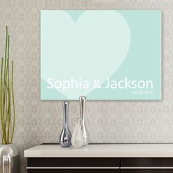 Personalized Wall Art - Signature Heart