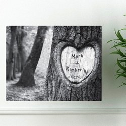 Personalized Wall Art - Tree of Love Canvas Print