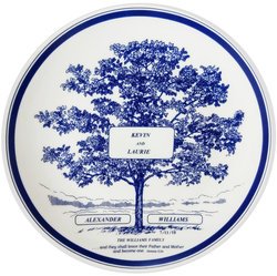 Personalized Wedding Family Tree Plate