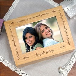 Personalized Who You Have Beside You Photo Keepsake Box
