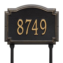 Personalized Williamsburg Address Lawn Plaque - 1 Line