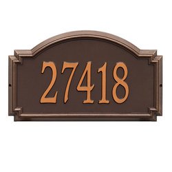 Personalized Williamsburg Large Address Plaque - 1 Line