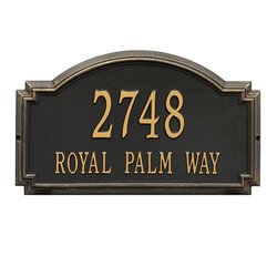 Personalized Williamsburg Large Address Plaque - 2 Line